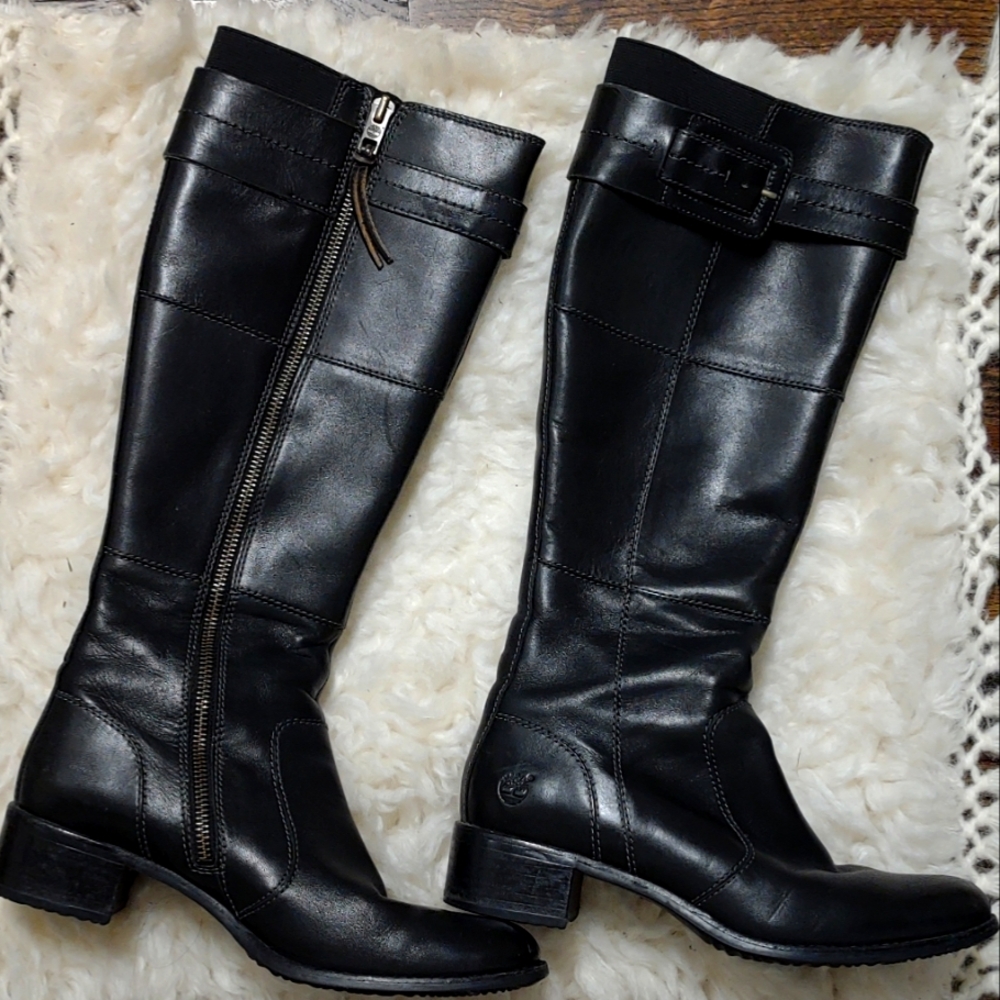 Timberland Genuine Leather Black Boots